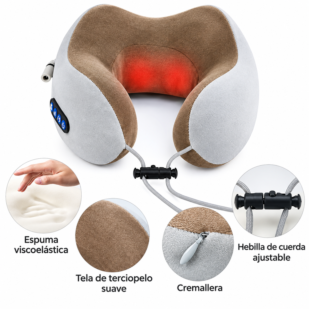 ALMOHADA MASAJEADOR DE CUELLO NECKEASE PRO ®