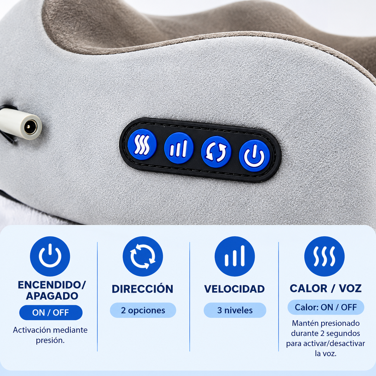 ALMOHADA MASAJEADOR DE CUELLO NECKEASE PRO ®